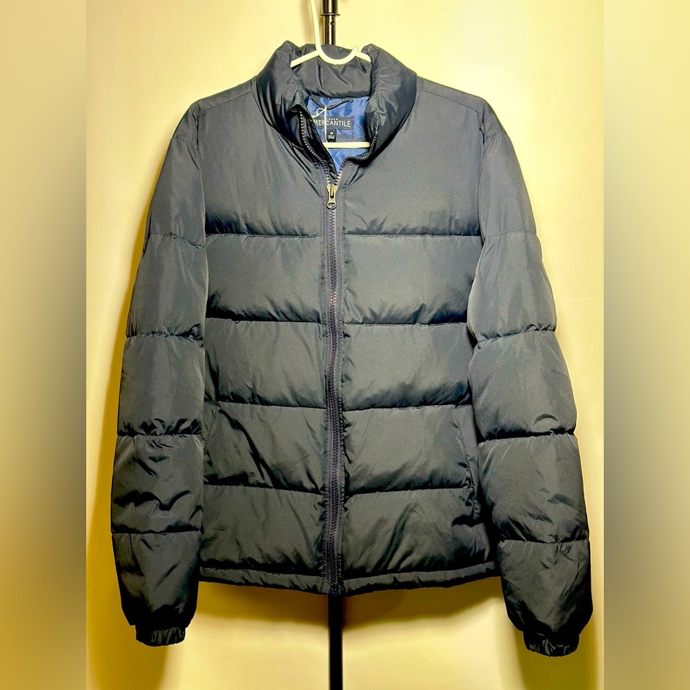 New J.Crew Mercantile Puffer Jacket Navy!!!